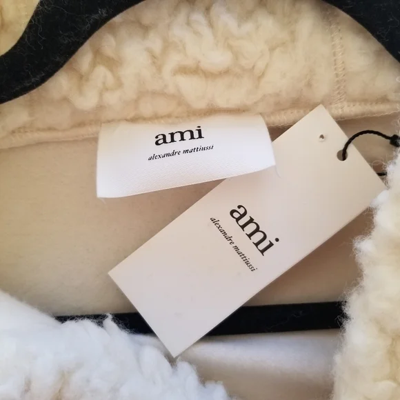 AMI | NWT Faux Shearling Hoodie - Picture 7 of 13